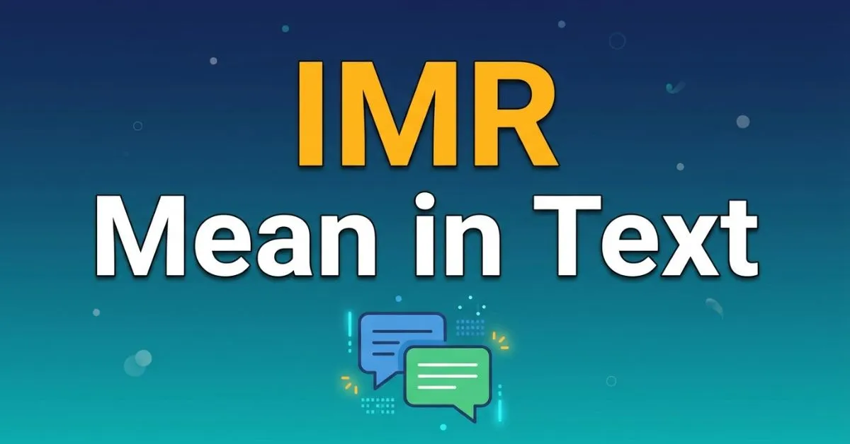 IMR Mean in Text