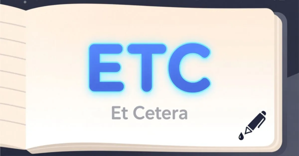 What Does ETC Mean in Text