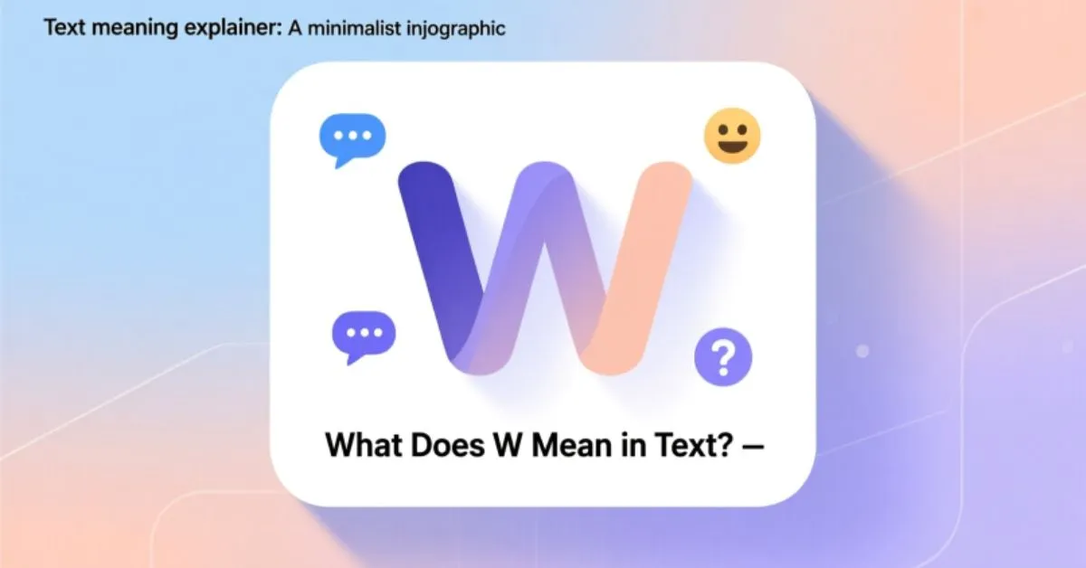 What Does W Mean in Text
