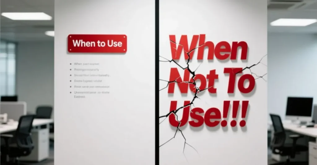 When to Use and When Not to Use 