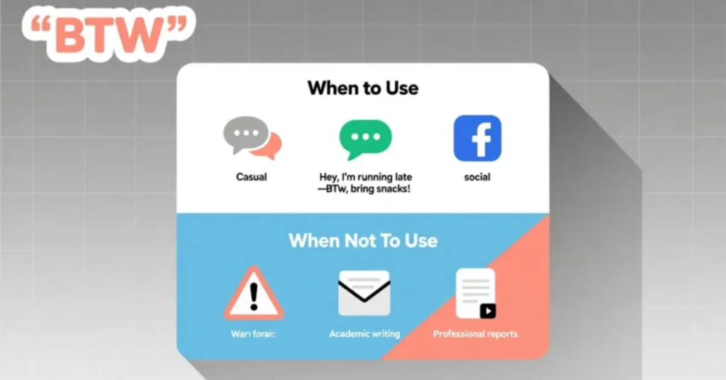 When to Use and When Not to Use BTW