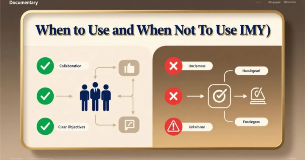 When to Use and When Not to Use IMY
