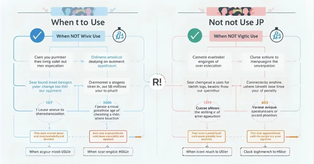 When to Use and When Not to Use JP