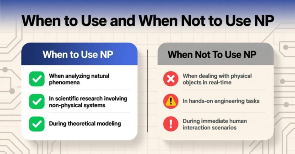 When to Use and When Not to Use NP 