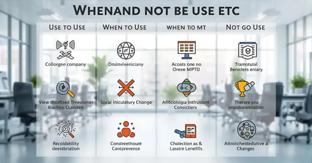 When to Use and When Not to Use ETC
