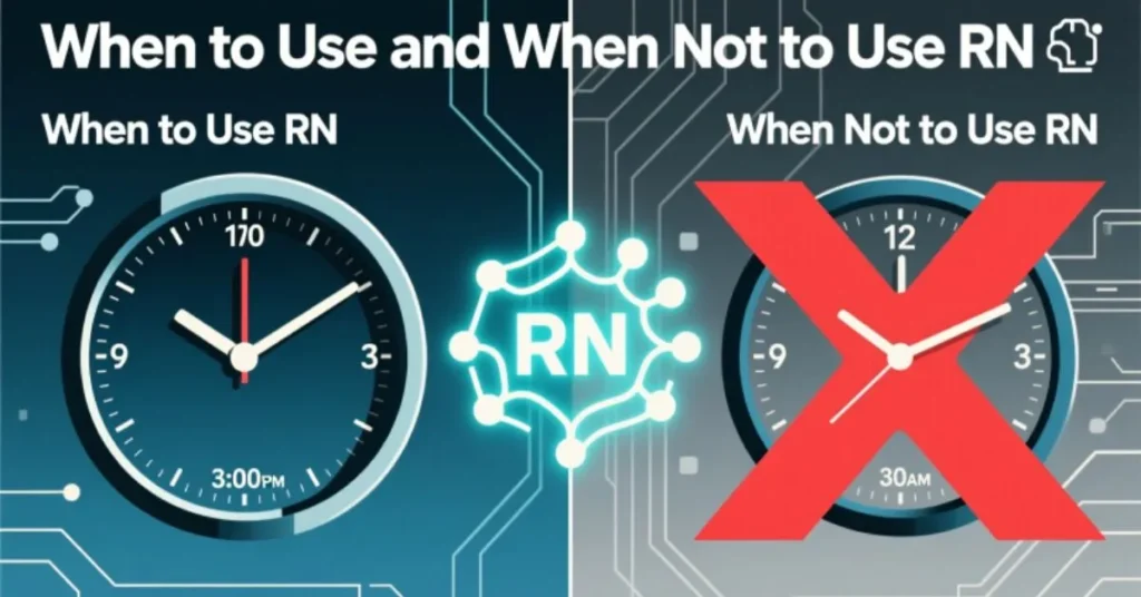 When to Use and When Not to Use RN 