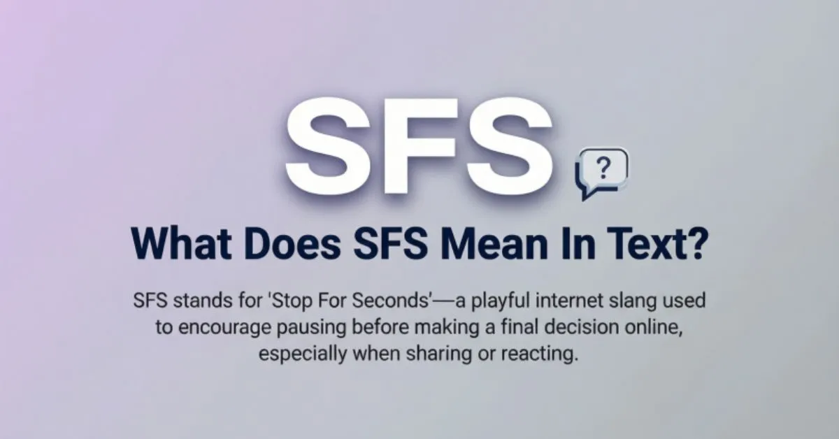 SFS Mean In Text