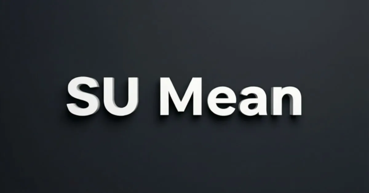 SU Mean in Text
