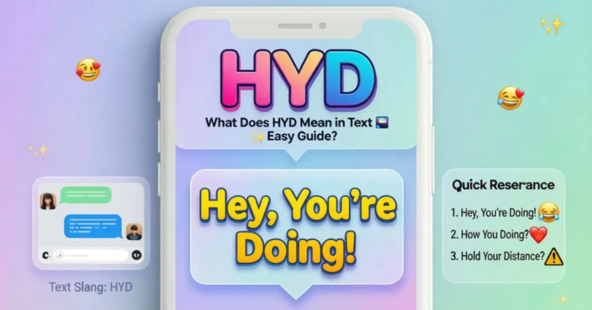 What Does HYD Mean in Text