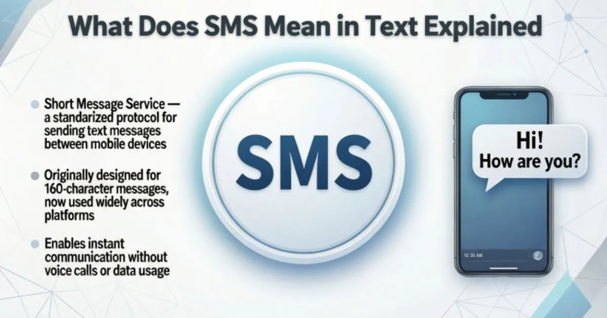 What Does SMS Mean in Text