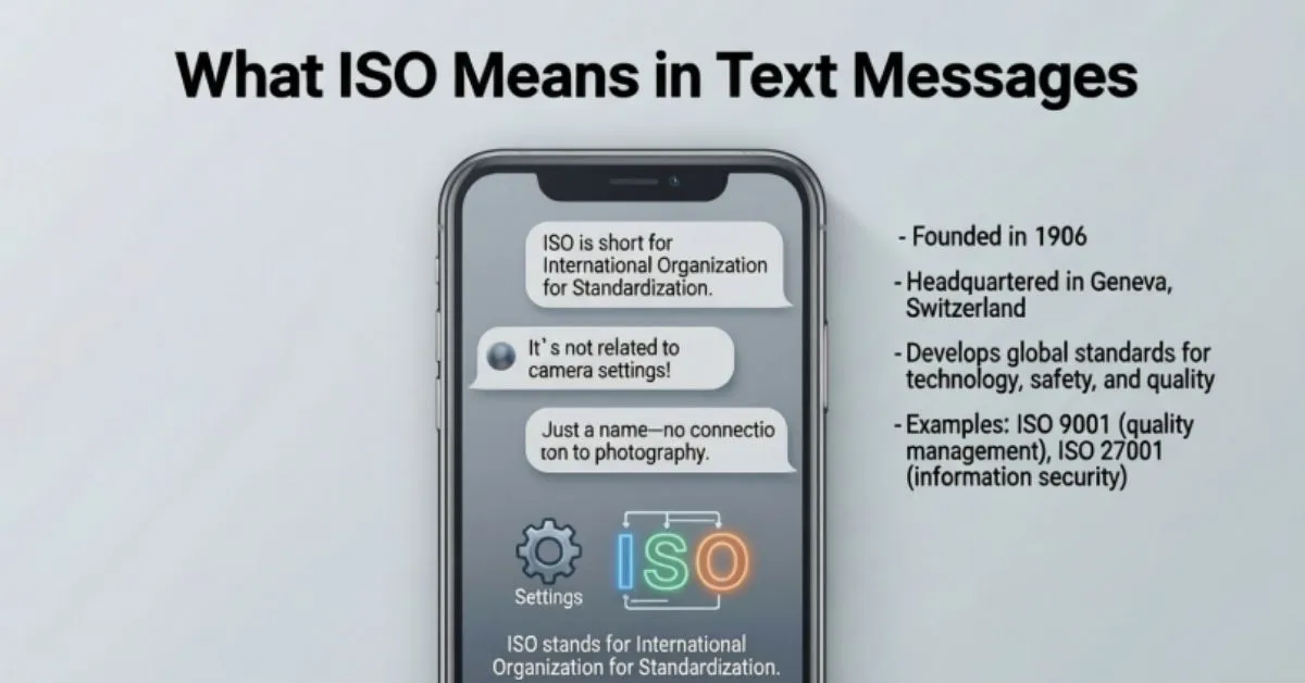 What ISO Means in Text Messages