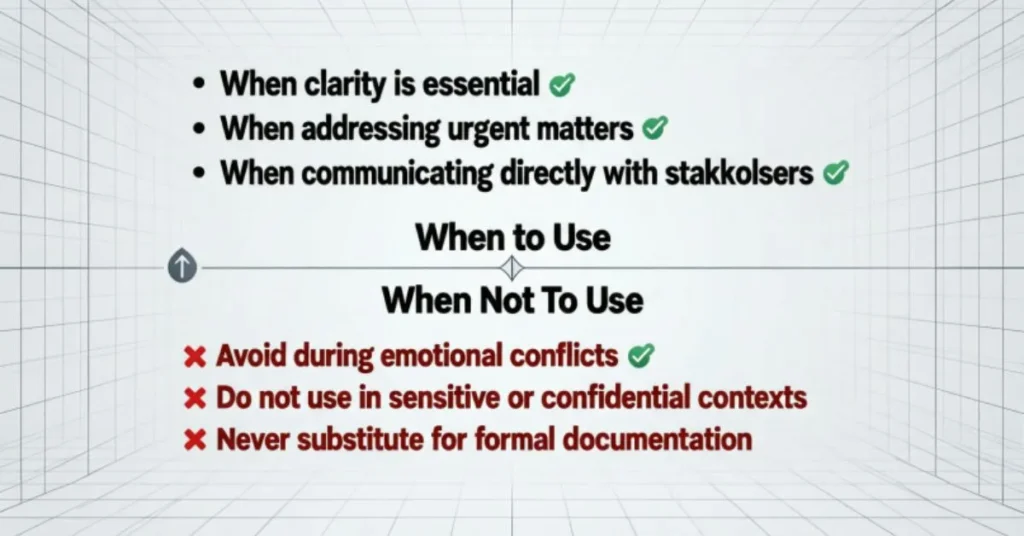 When to Use and When Not to Use Ight