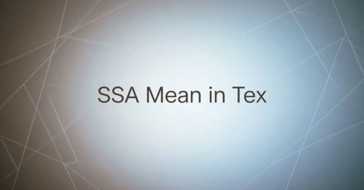SSA Mean in Text