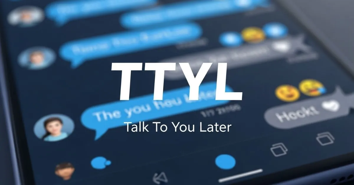 TTYL Full Form in Chat