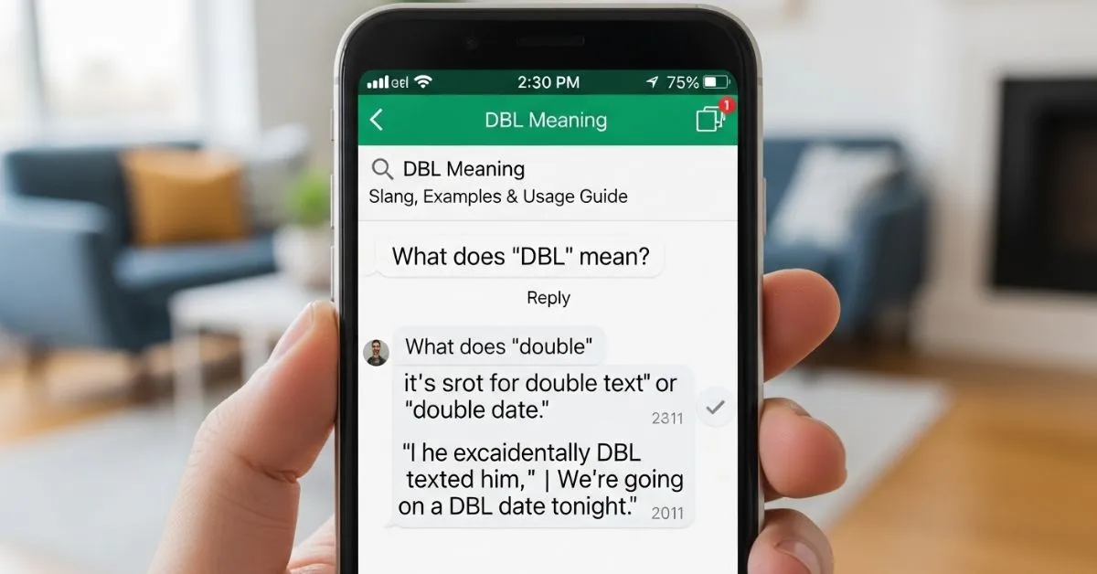DBL Meaning in Text
