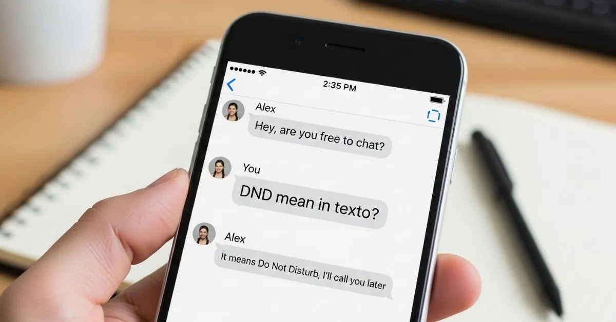 DND Mean in Texting