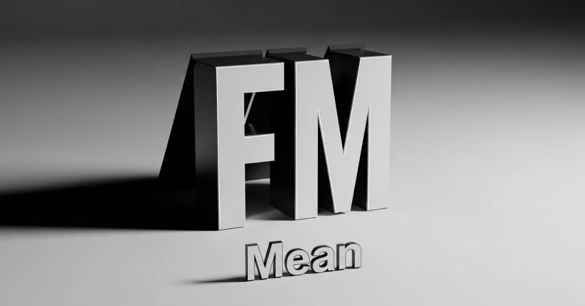 FM Mean in Text