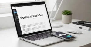 What Does ML Mean in Text