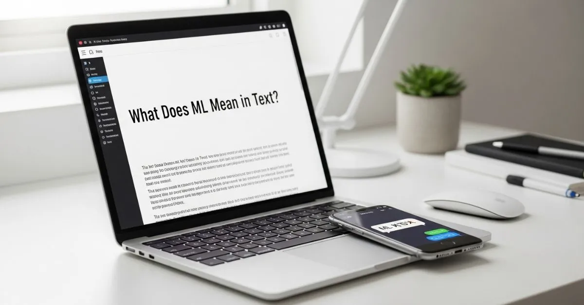 What Does ML Mean in Text