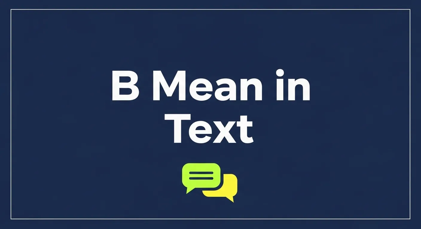 B Mean in Text