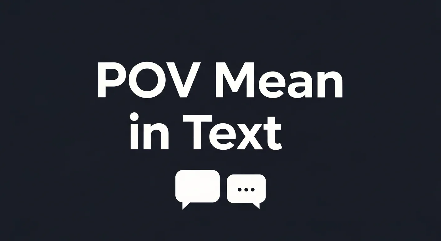 POV Mean in Text