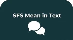 SFS Mean in Text