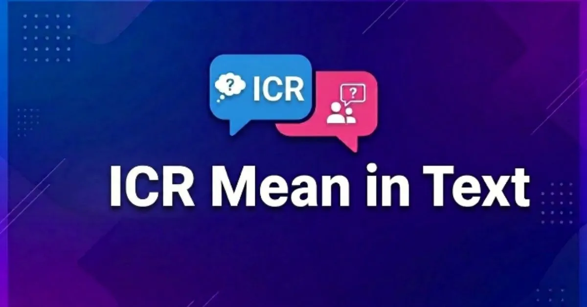 ICR Mean in Text
