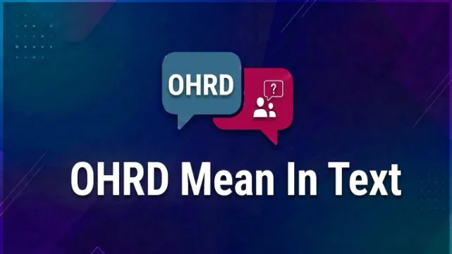 OHRD Mean In Text